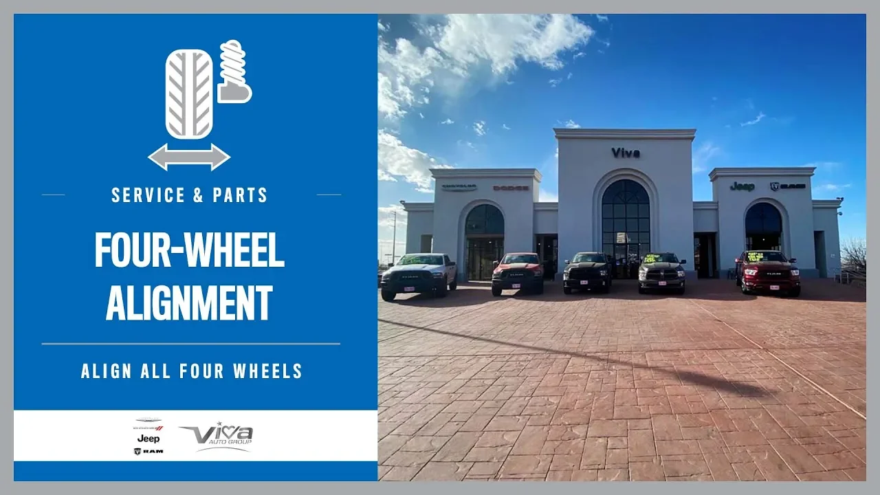 Chrysler Dodge Jeep Ram FourWheel Alignment El Paso, TX // Viva Chrysler Dodge Jeep Ram Service