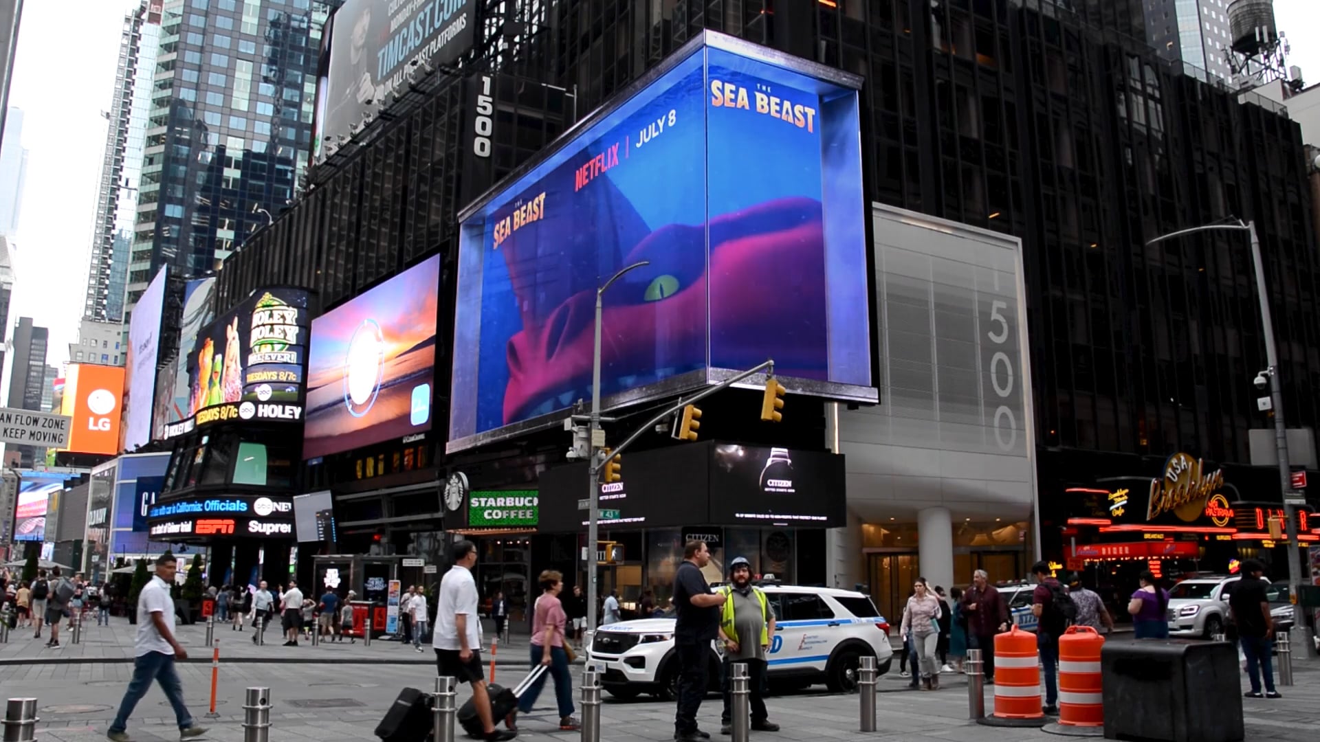 The Sea Beast – DIG30 "New York Times Square DOOH"