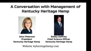 CannabisTalks Video: Kentucky Heritage Hemp, its certified organic products and white label services