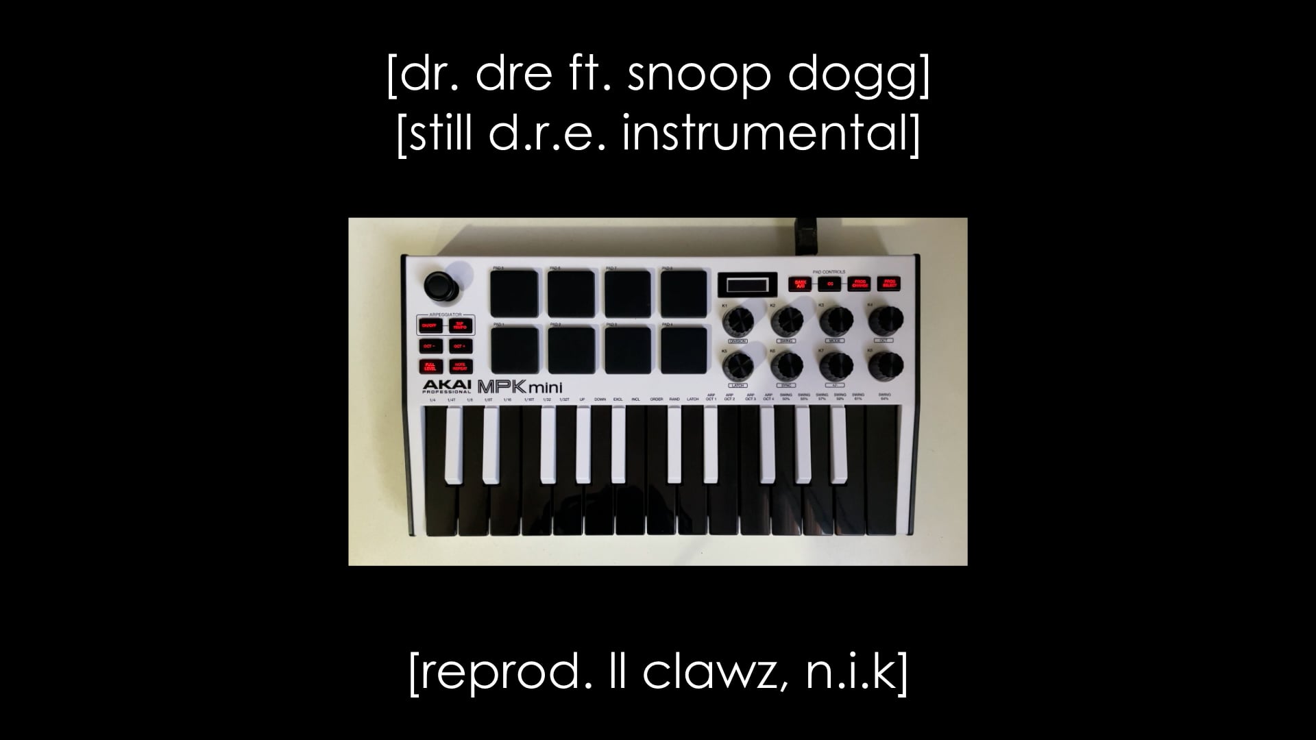 dr. dre still d.r.e. ft. snoop dogg [instrumental remake] on Vimeo