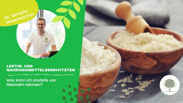 Was kann ich anstelle von Reismehl nehmen, wenn ich mich lektinfrei ernähren will? 