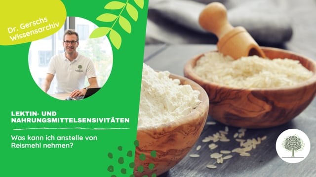 Was kann ich anstelle von Reismehl nehmen, wenn ich mich lektinfrei ernähren will?