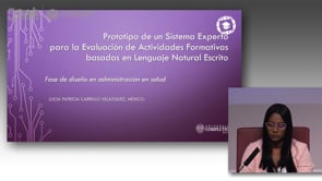 Prototipo de un Sistema Experto para la Evaluación de Actividades Formativas con Lenguaje Natural Escrito. Fase de Diseño en administración en salud.