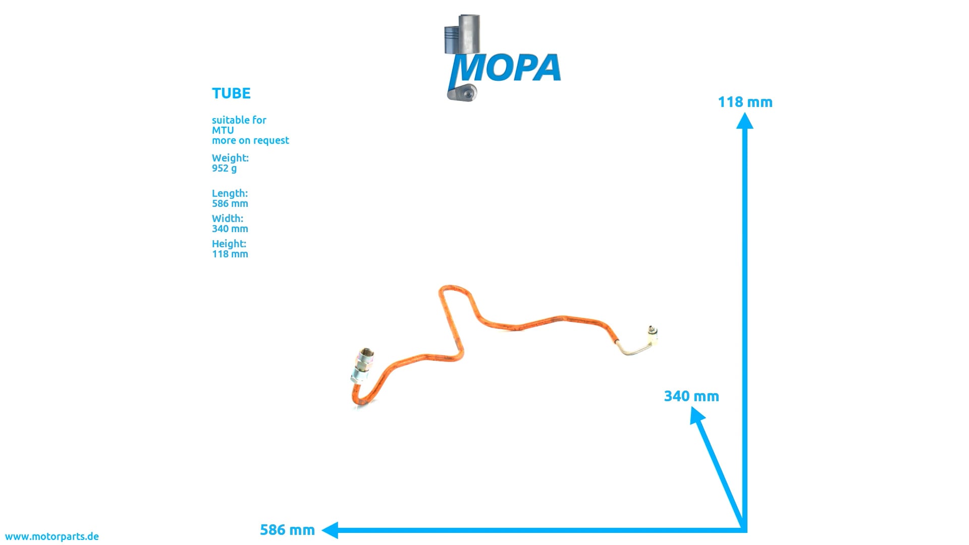 5590706634 - MOPA TUBE suitable for MTU engines on Vimeo