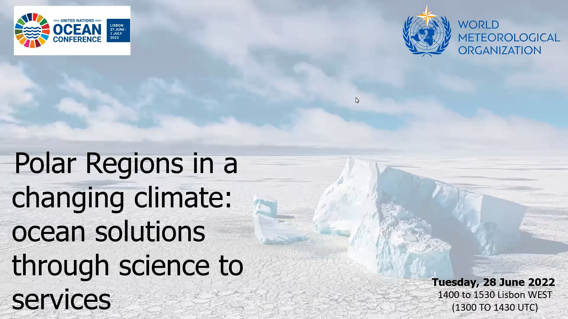 WMO Side Event at the UN Ocean Conference - Polar Regions in a changing ...