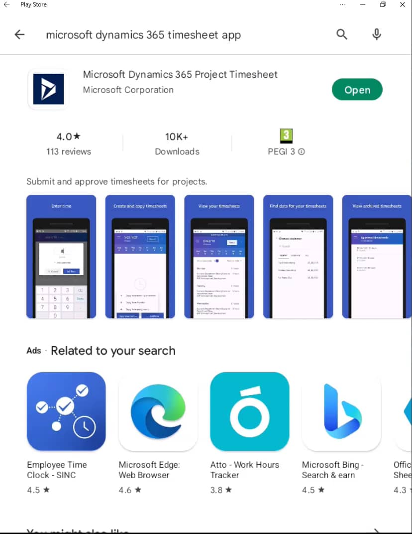 D365 Project Timesheet app on Vimeo