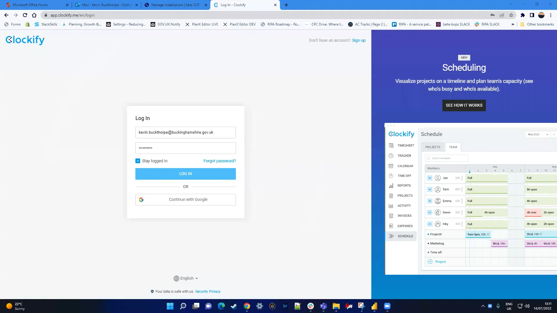 Adding work time into Clockify on Vimeo