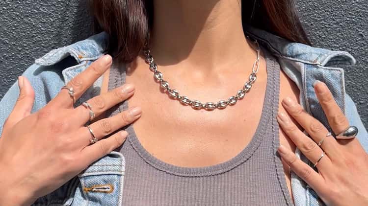 S&D Layered Necklace Clasp | Stella & Dot Silver