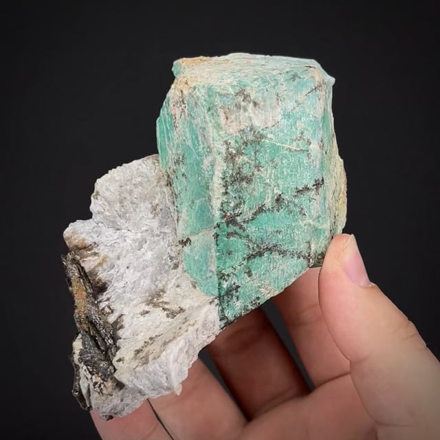 Amazonite, Microcline & Muscovite (RARE CA) self-collected by Bob Reynolds