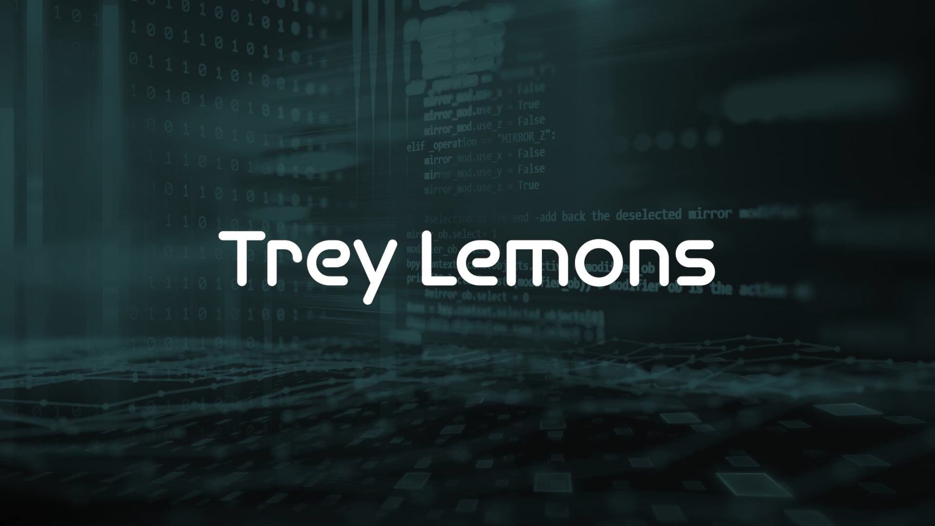 Trey Lemons on Vimeo