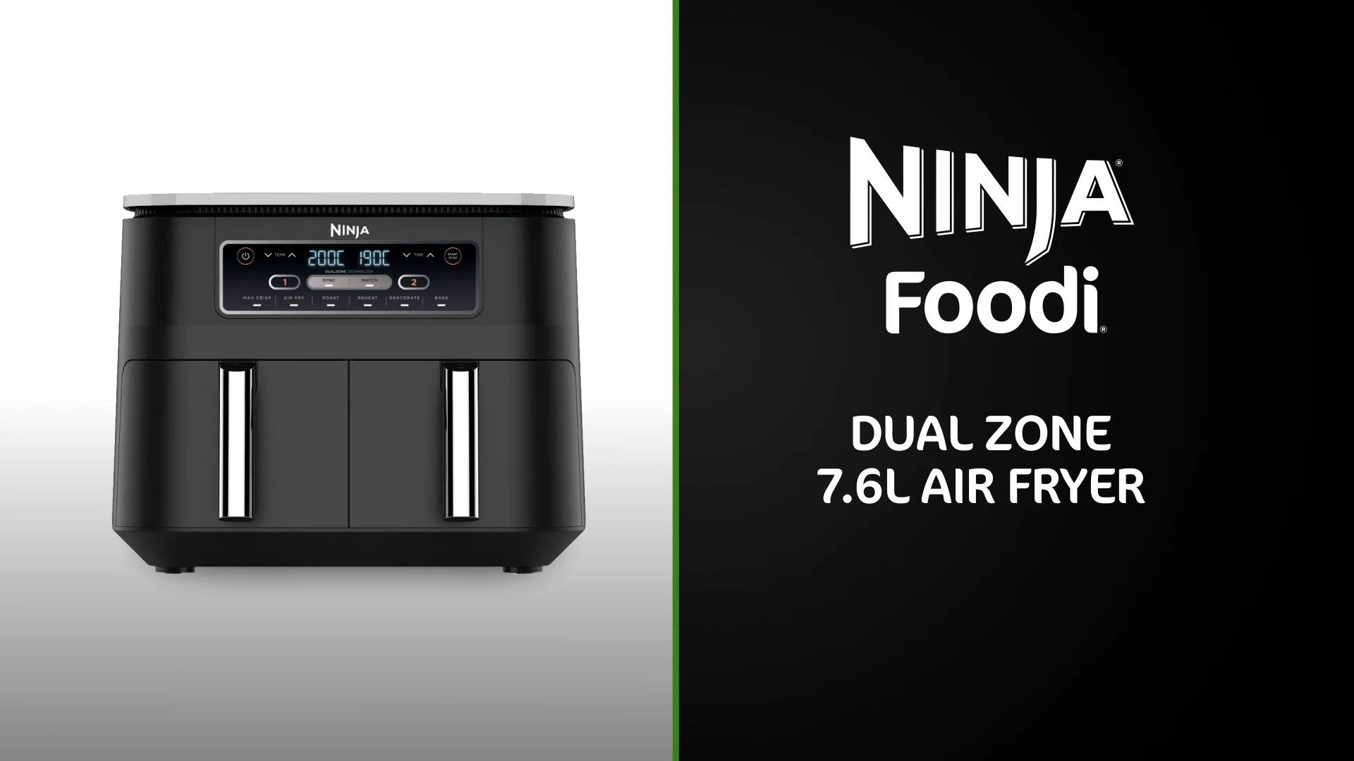 Ninja Foodi 7.6L Dual Zone Air Fryer