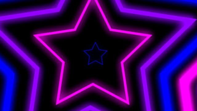 Tunnel Star Retro - Free video on Pixabay