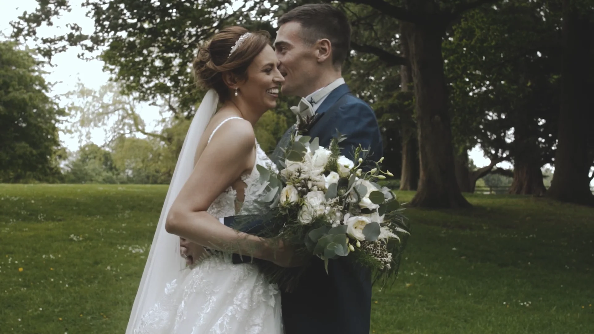 Susie & Jon wedding film still, Eastington Park