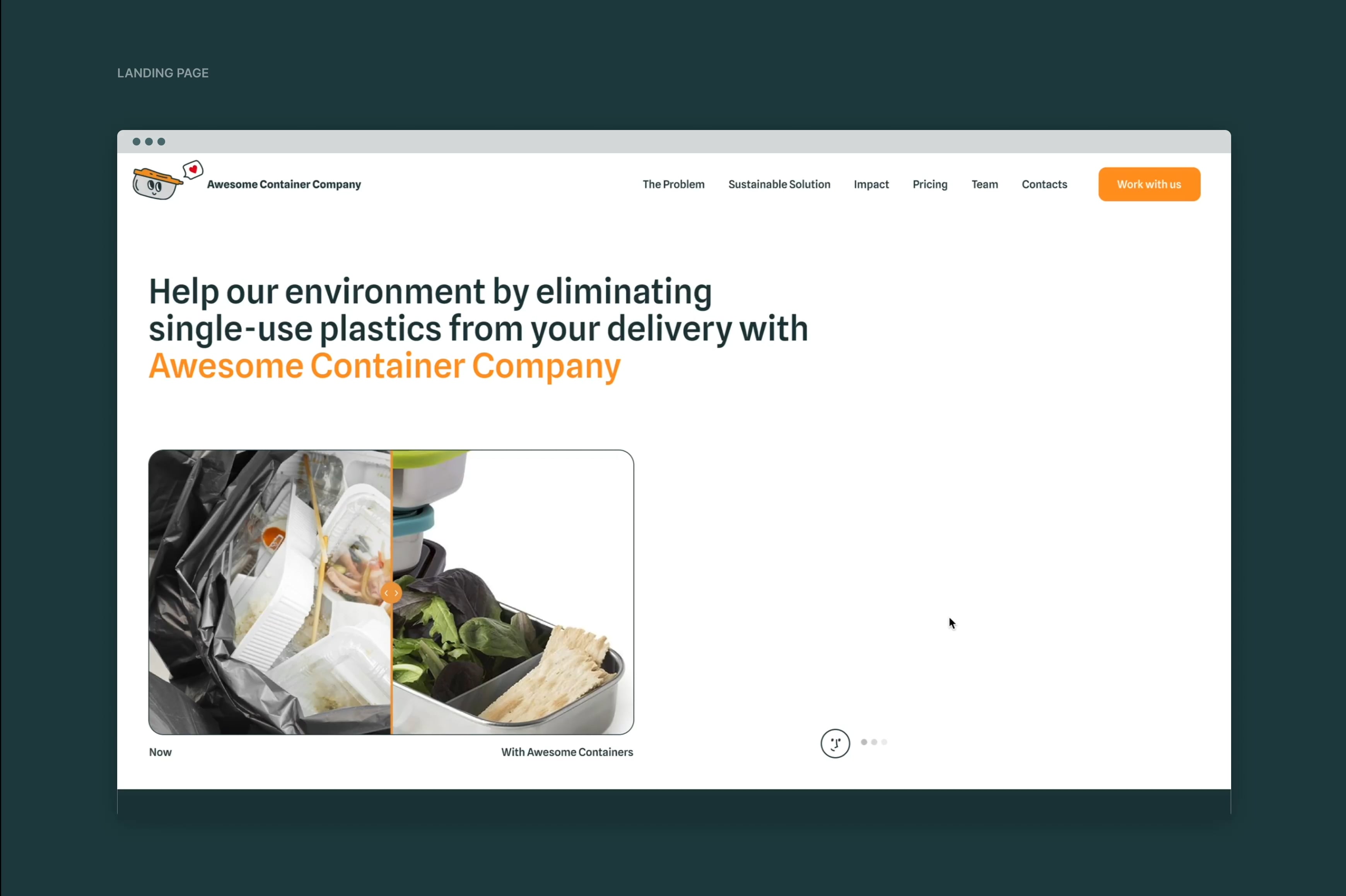 Awesome Container Company Landing Page on Vimeo
