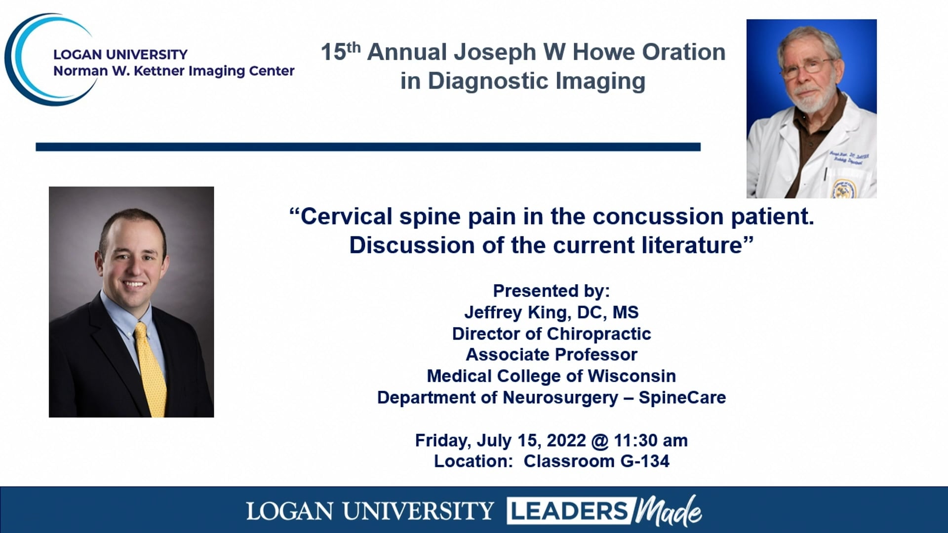 15th Annual Joseph W Howe Oration in Diagnostic Imaging on Vimeo