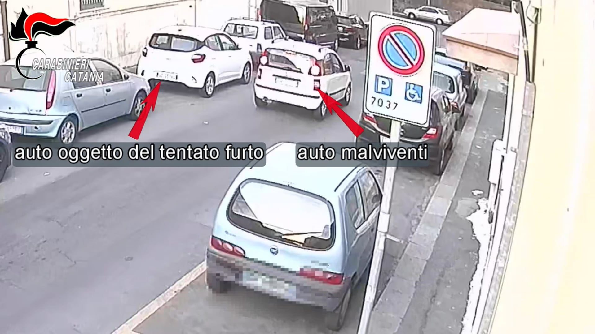 Catania, il film del furto d'auto