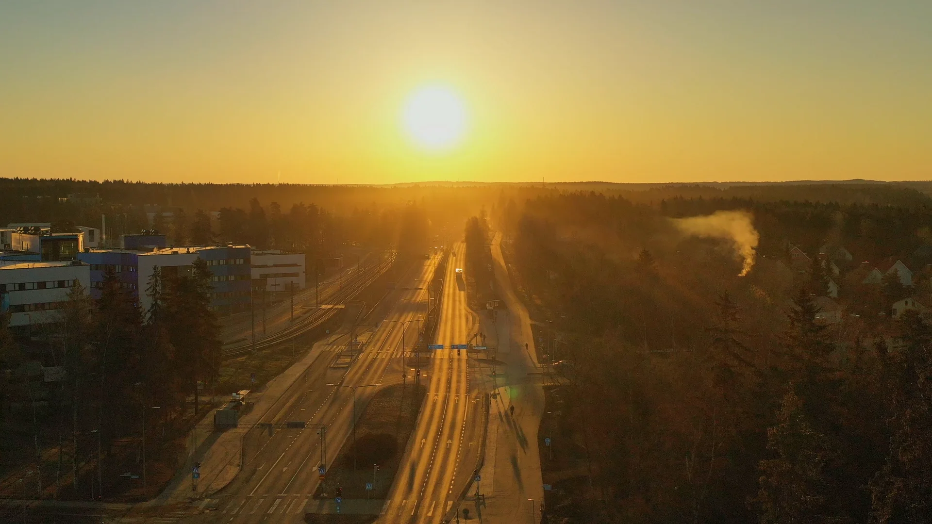 Cinematic drone fly in the morning on Vimeo