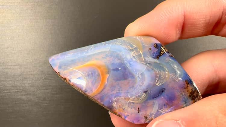 Purple hot sale boulder opal