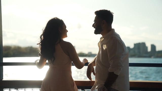 Still from Tanvi & Trupal next day edit by Happy Soul Films, Toronto wedding videographers