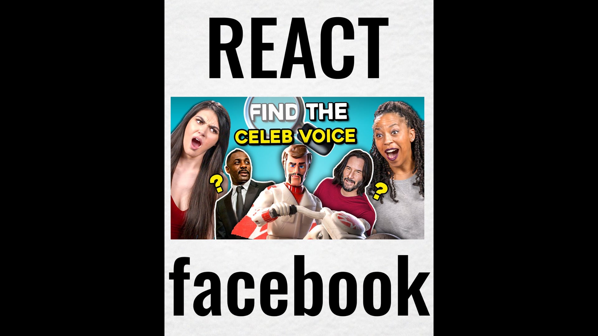 REACT (Facebook) - Can YOU Guess The Celebrity Voice?