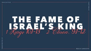 The Fame of Israel's King