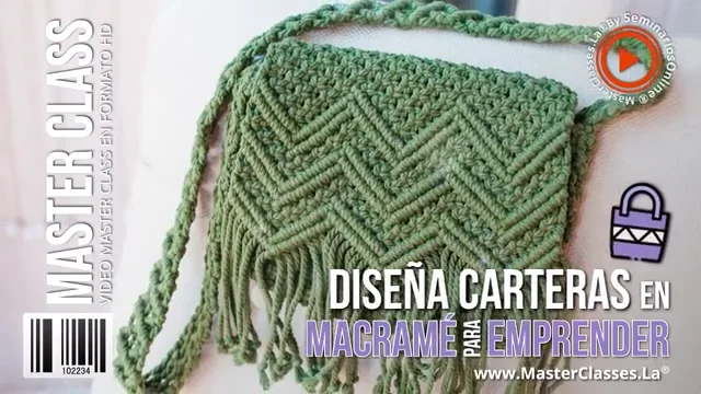 Dise a Carteras En Macram Para Emprender