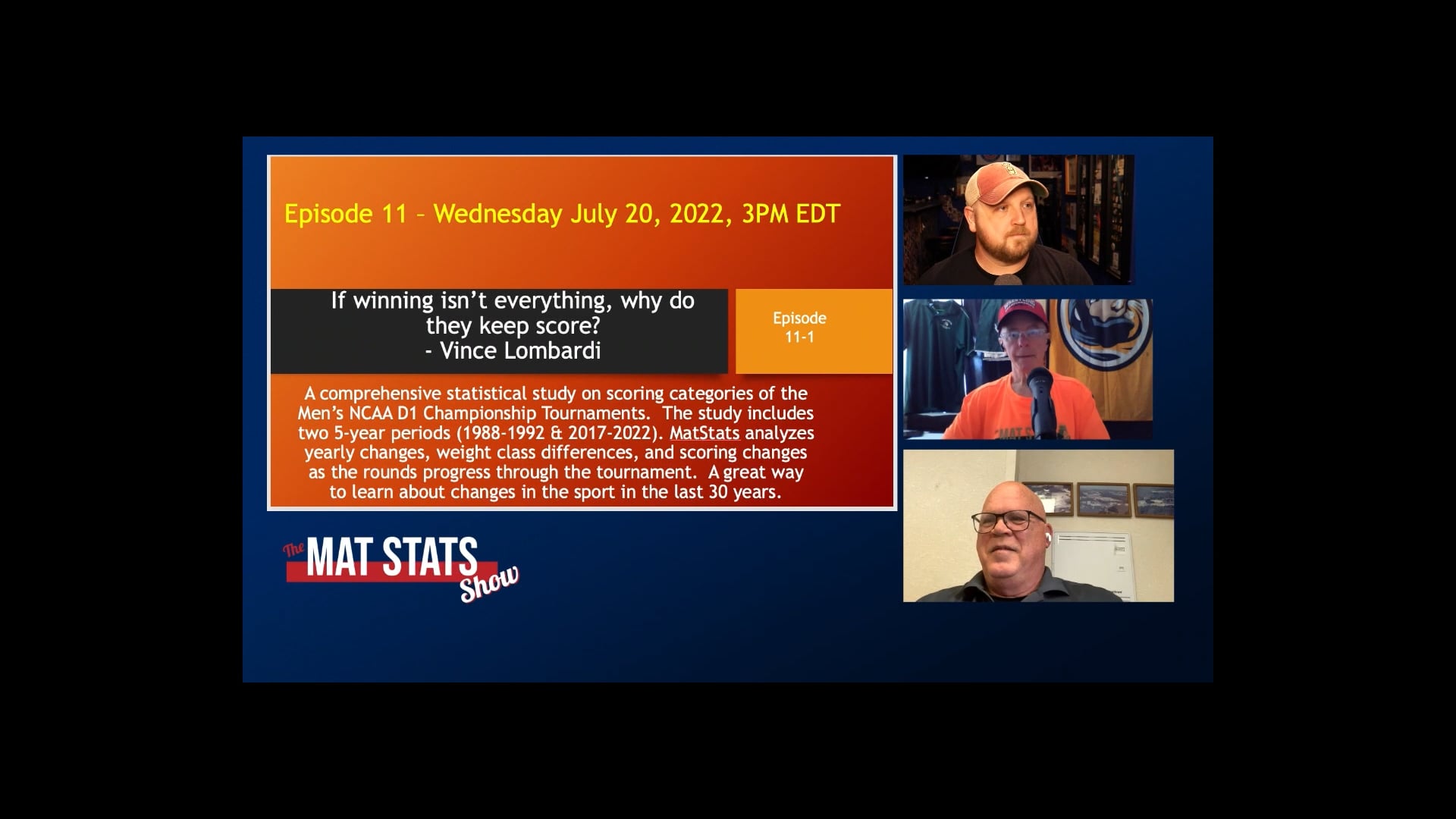 The Mats Stats Show | Episode #11 (If winning isn't everything, why do they keep score?)