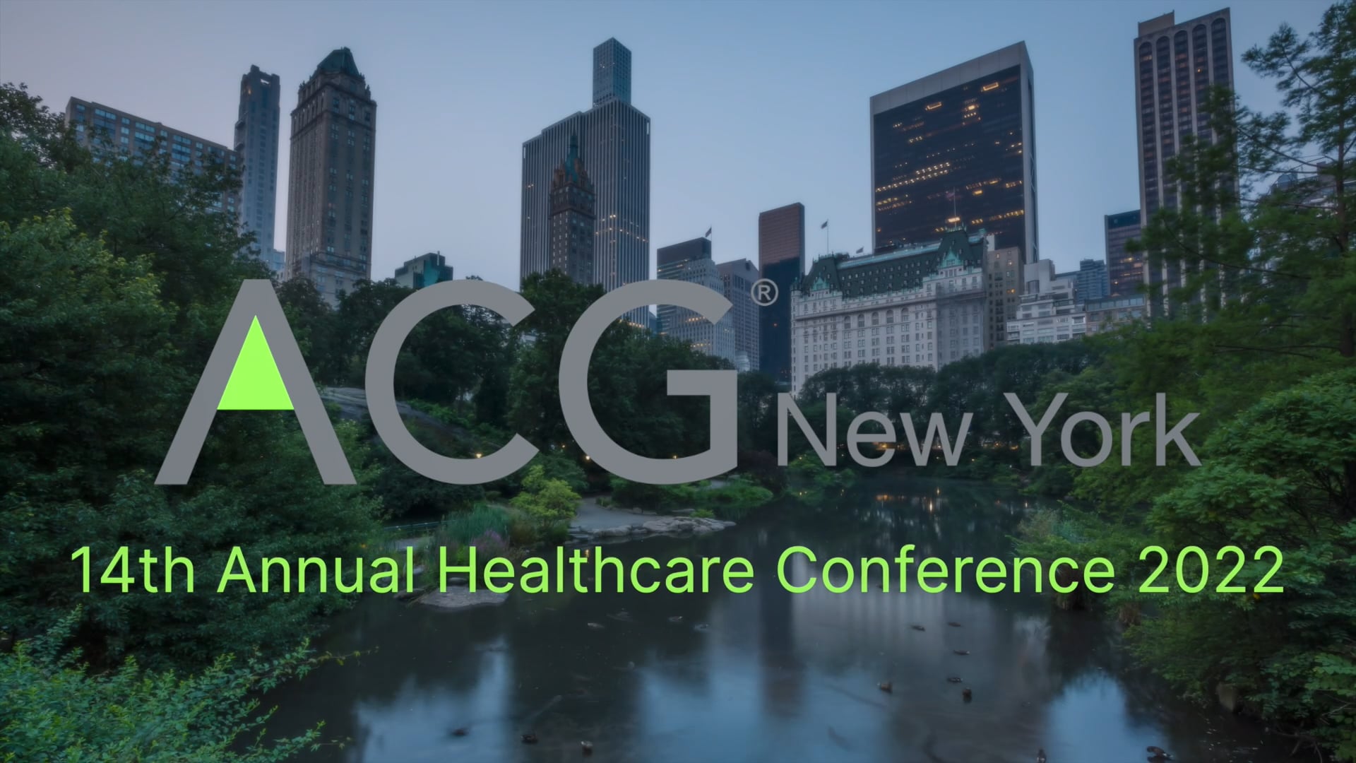 ACG New York Healthcare Conference Full Film