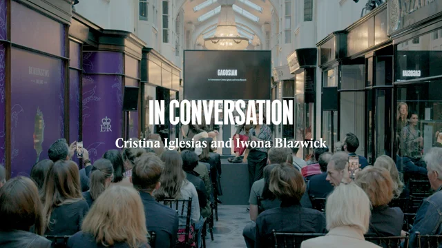 Cristina Iglesias: Iwona Blazwick, Events, News