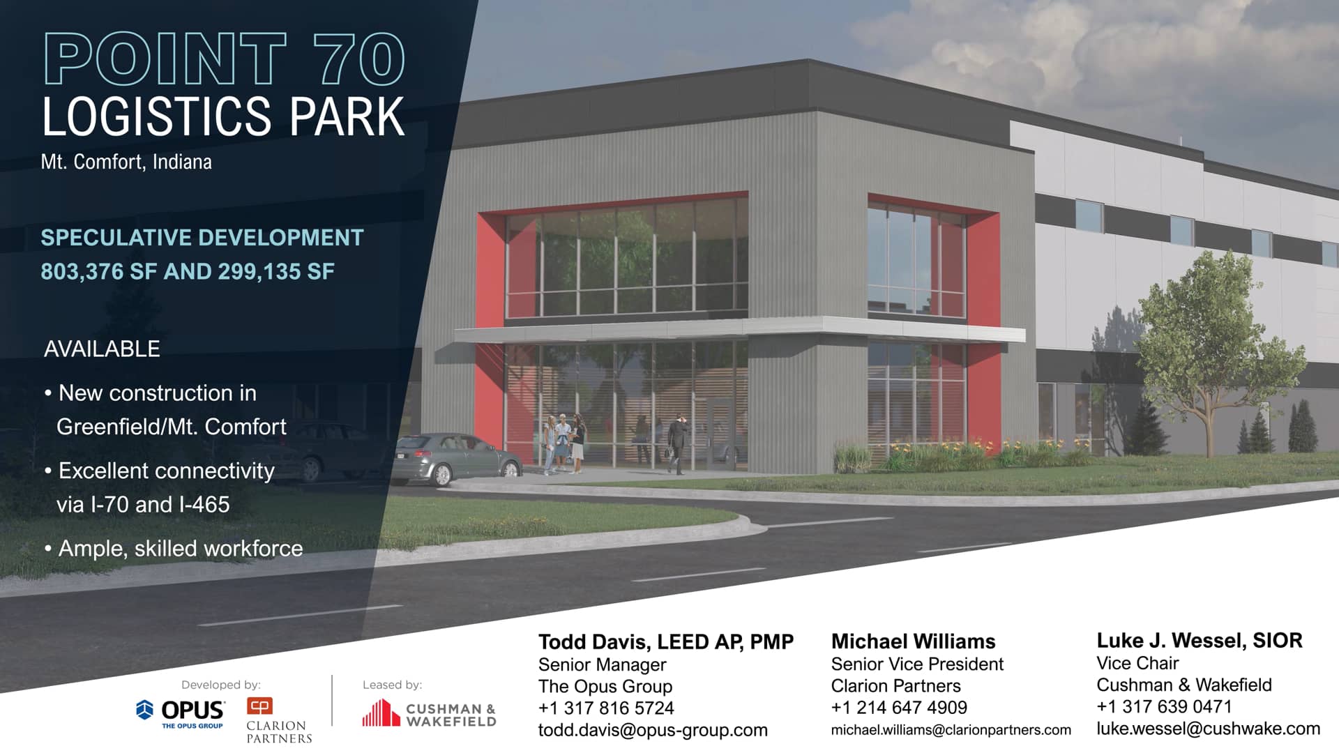 For Lease Point 70 Logistics Park Mt. Comfort, Indiana on Vimeo