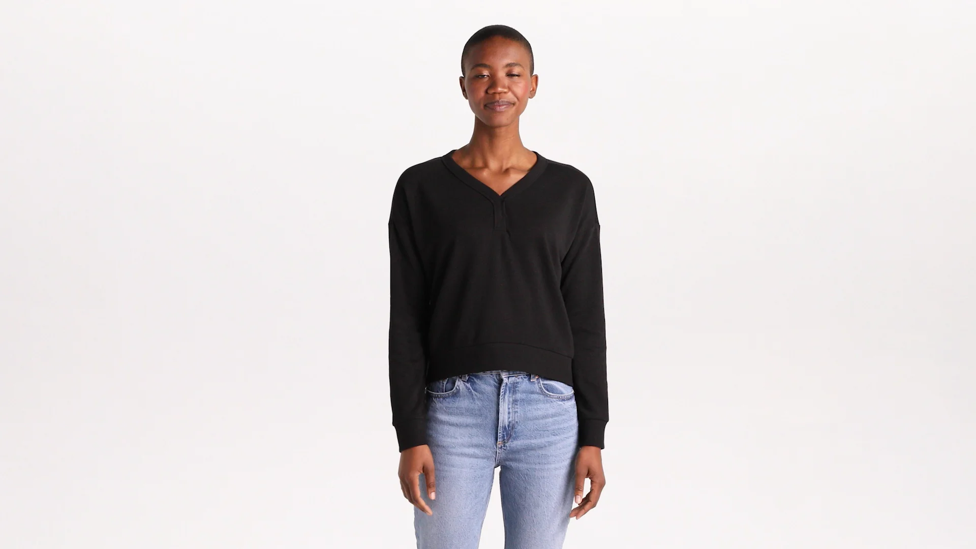 District Women's Perfect Tri Fleece V-Neck Sweatshirt | Product