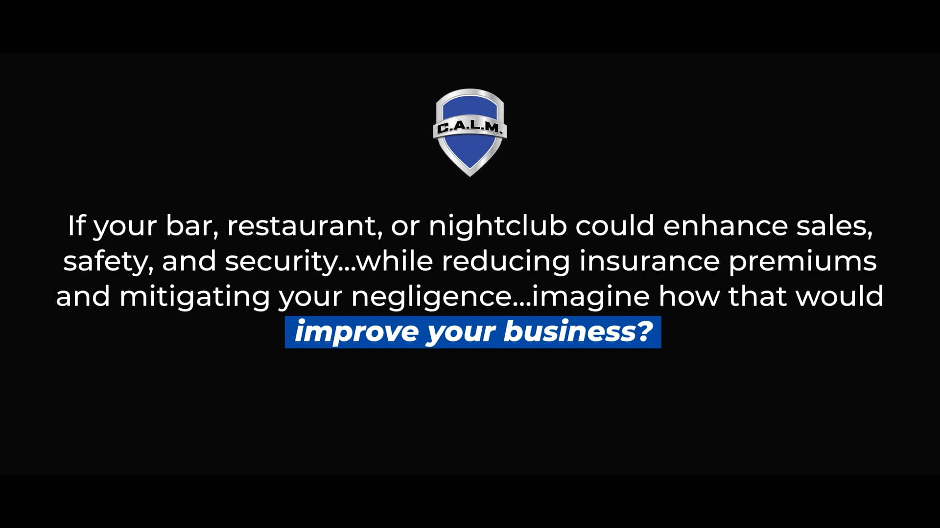 C.A.L.M. Bar Safety Presents The Coaching Program on Vimeo