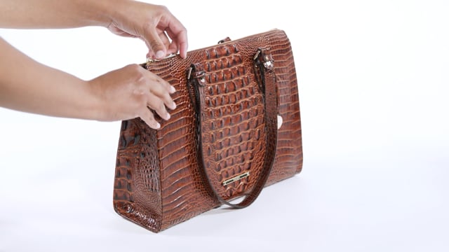 Anywhere Leather Tote Handbag, Pecan Melbourne