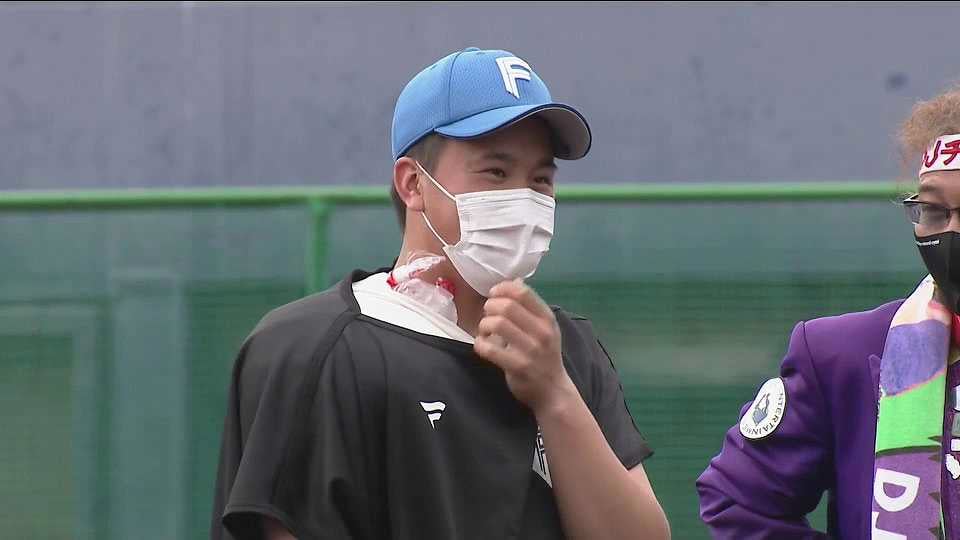 【ファーム】7月19日 ファイターズ・畔柳亨丞投手 ヒーローインタビュー 7月19日 北海道日本ハムファイターズ 対 横浜DeNAベイスターズ
