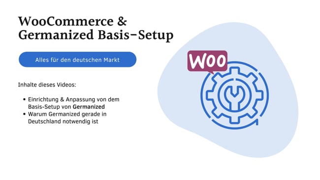 WooCommerce & Germanized Basis-Setup