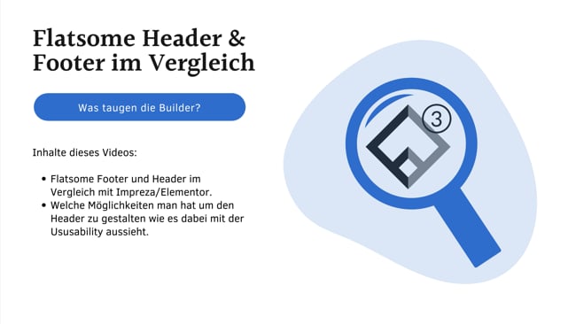 Flatsome Header & Footer im Vergleich