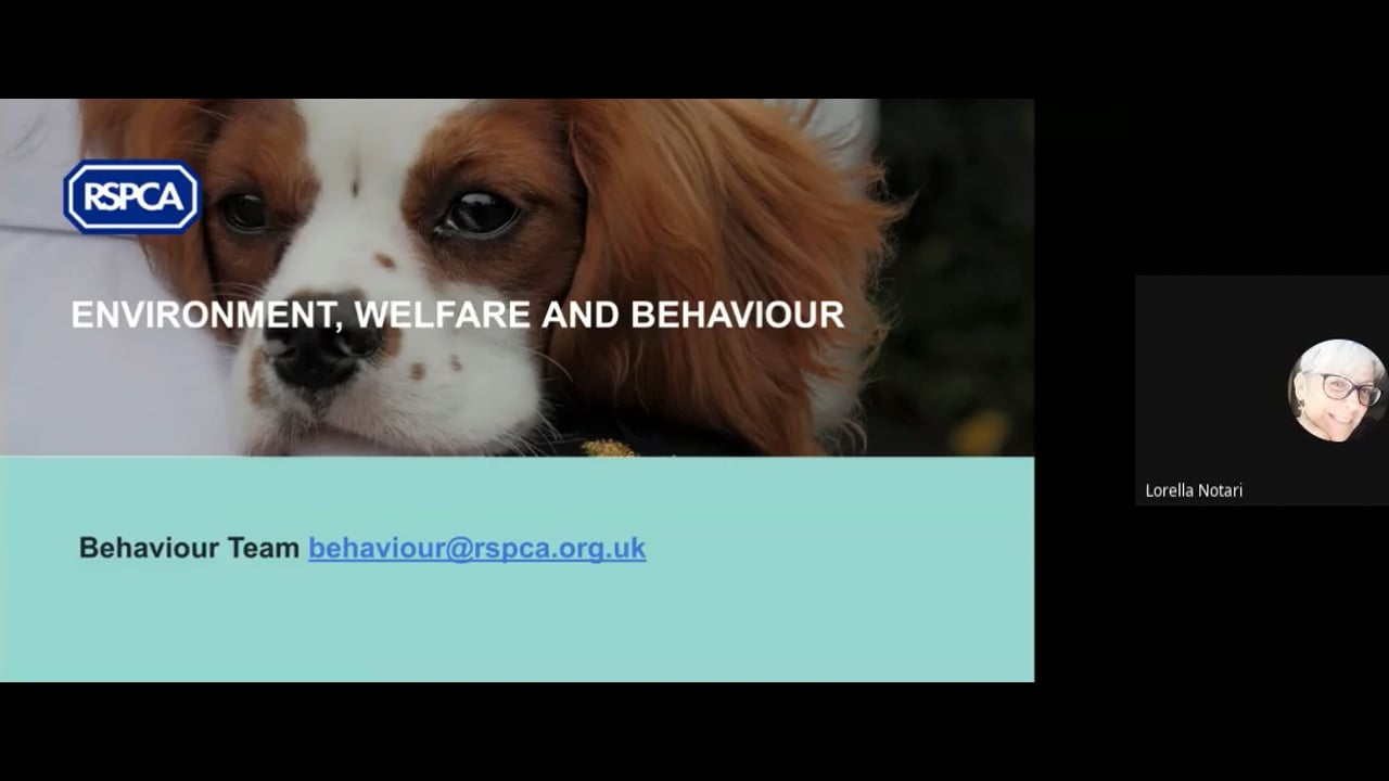 Monthly Behaviour Cpd - Animal Welfare Part 2 - RSPCA Staff Contributors