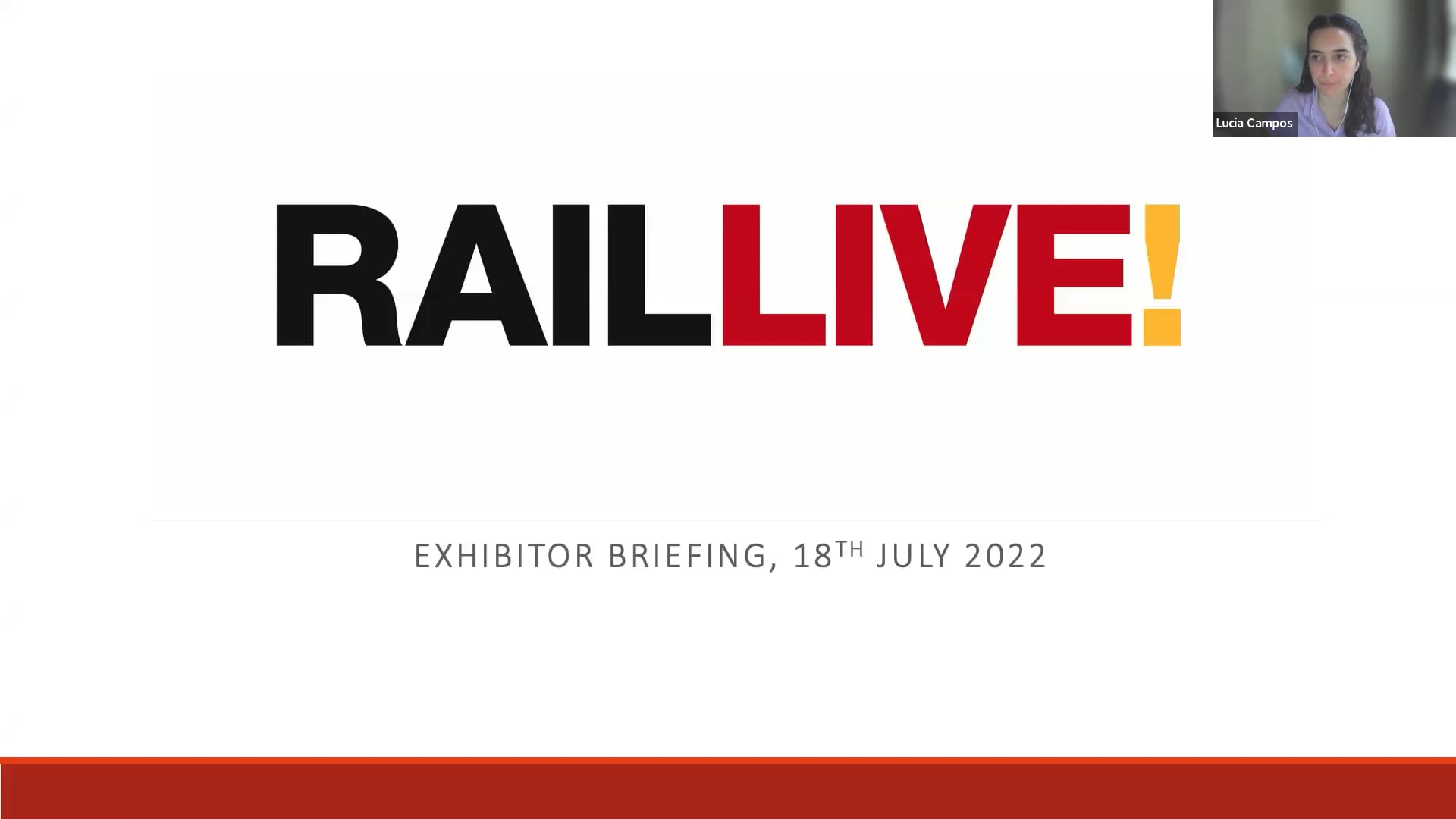 Rail Live Exhibitor Briefing ENG on Vimeo