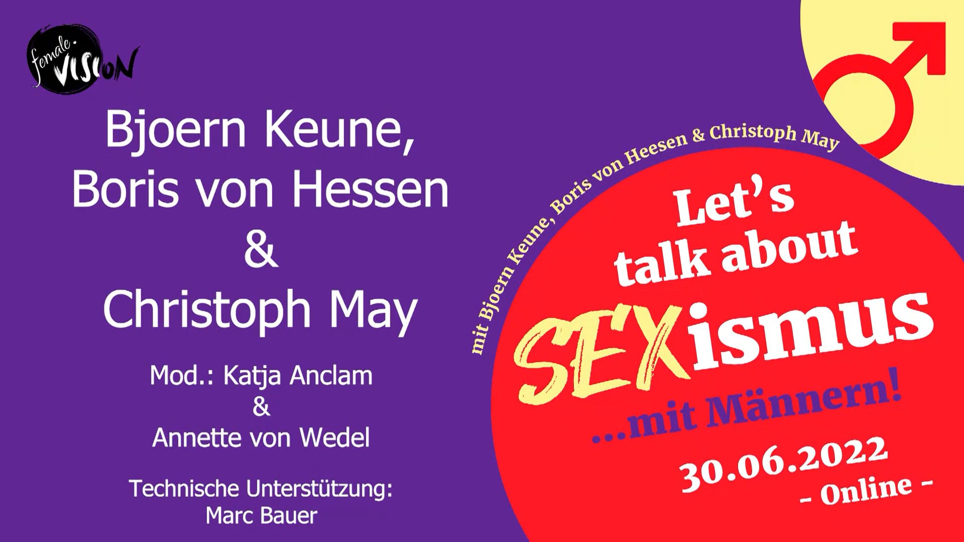 Let´s talk about SEXismus mit Männern 30.06.2022 - Boris von Heesen ...