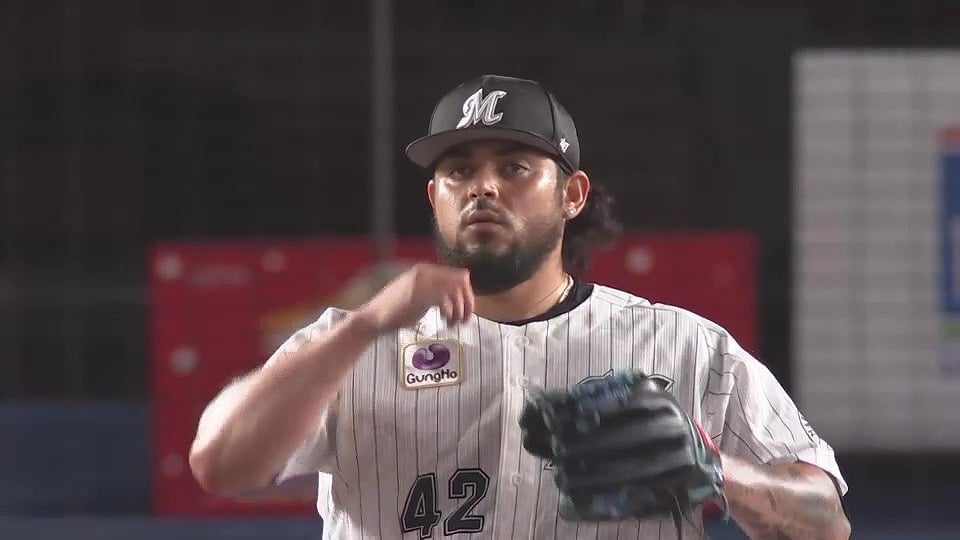 【9回表】来日初セーブ!! マリーンズ・オスナ 最終回を無失点に抑える!! 2022年7月19日 千葉ロッテマリーンズ 対 埼玉西武ライオンズ