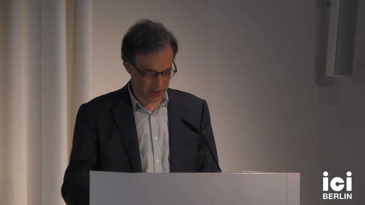 Talk by Urs Stäheli