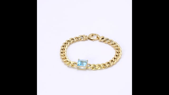 Pulseira Grumet com Toque de Topázio