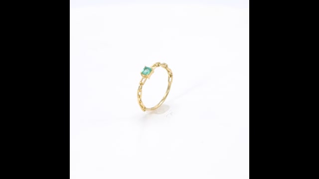 Anel com Elos Cartier e Esmeralda