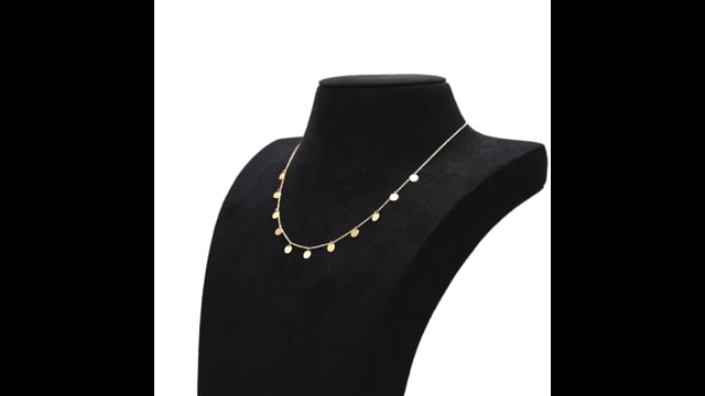 Colar em Ouro Amarelo com Chapinhas