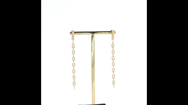 Brinco Longo em Ouro Amarelo 18k