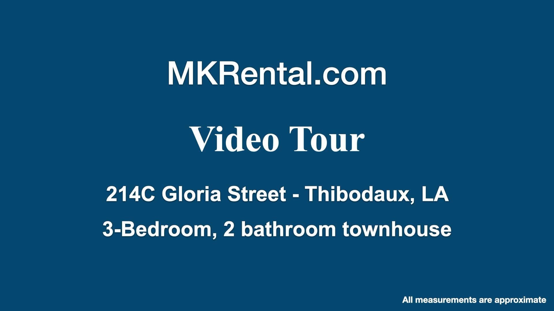 Townhouse for rent in Thibodaux LA 214C Gloria Street.mp4 on Vimeo