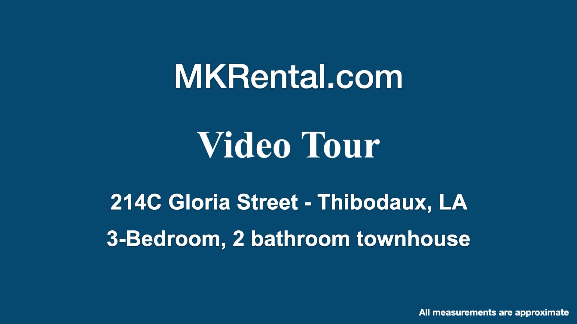 Townhouse for rent in Thibodaux LA 214C Gloria Street.mp4 on Vimeo