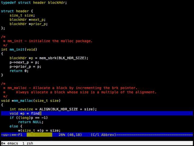 An explicit list allocator in CS 351: Systems Programming on Vimeo