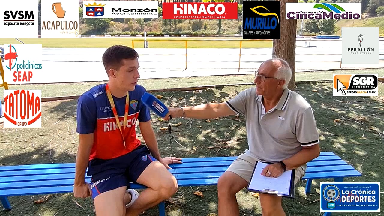 PABLO  DELGADO  JUANCO, ATLETA DEL CA HINACO MONZÓN  MEDALLA DE BRONCE EN 110 METROS VALLAS EN EL  NACIONAL SUB-23
