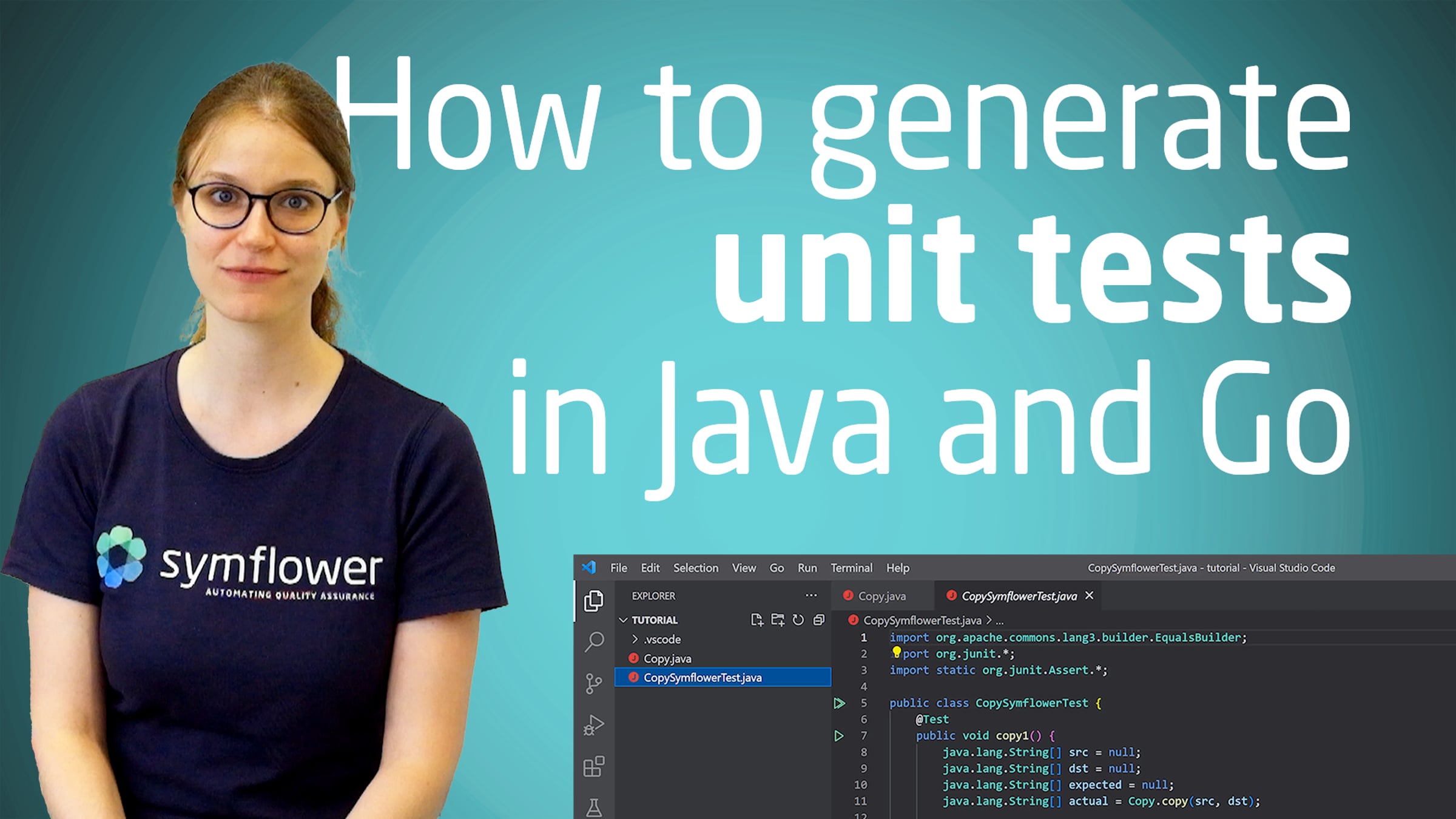 How to generate unit tests for Java and Go | Videos & Movies on Vimeo